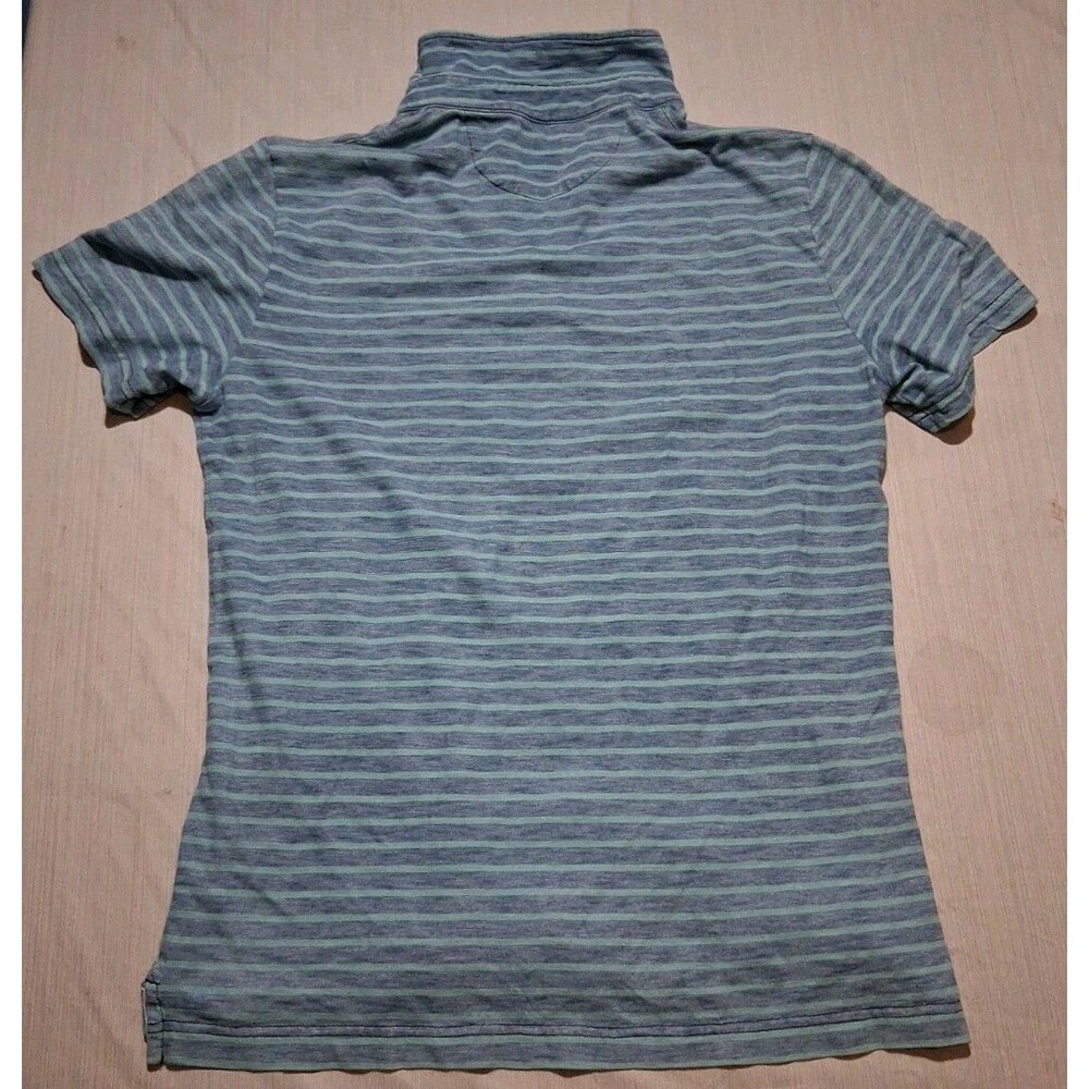 Faherty ‘Movement’ Striped Polo Golf Shirt Men's Small Short Sleeve - Picture 2 of 6